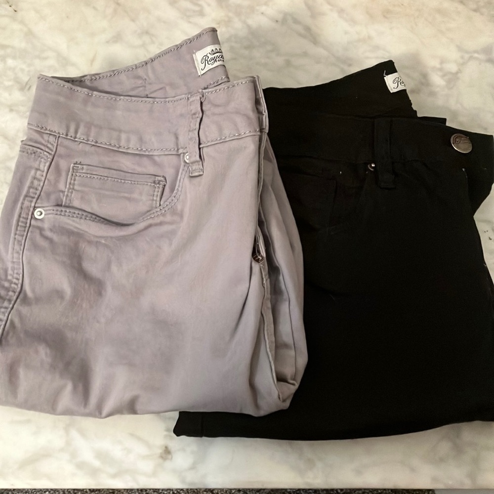 Two pair of Royalty ankle pants